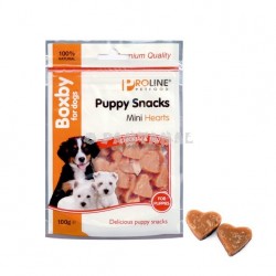 Boxby Mini Snacks Corações para Cachorro Sabor a Frango e Peixe com Embalagem 100gr para Cão