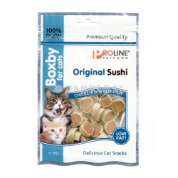 Boxby Snacks de Frango e Sushi para Gatos Embalagem com 50g